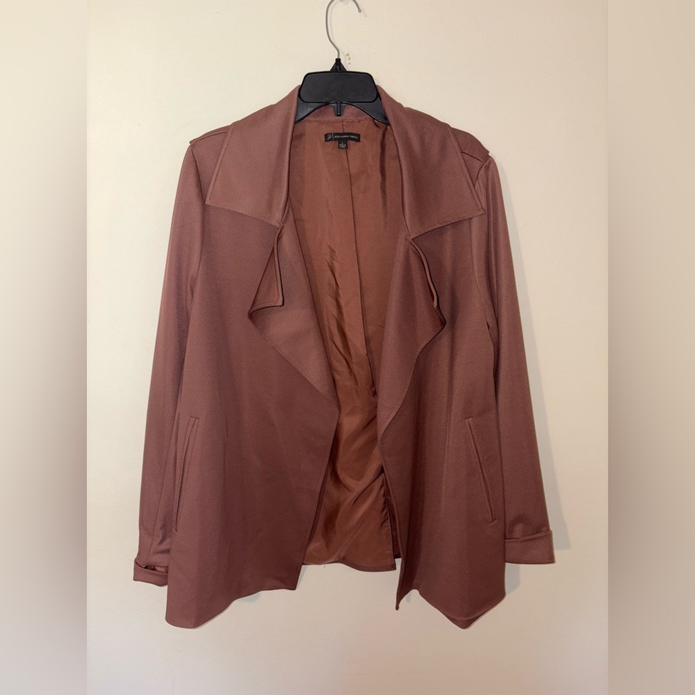 Adrianna Papell Women’s Drape Front Blazer Size Large